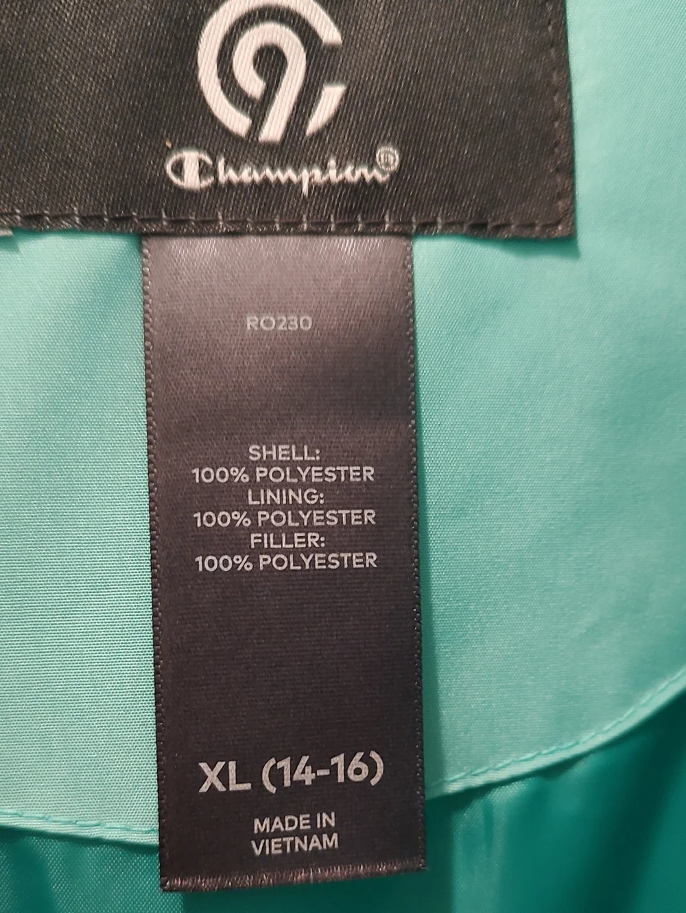 Champion Teal Girls 14/16 3 Way Coat